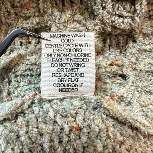 Knit Cowl Neck Super Soft Grey Long Sleeve Ribbed Hem Cuffs Top Pullover - Picture 9 of 12